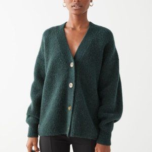 & Other Stories Oversized Alpaca Blend Relaxed Cardigan